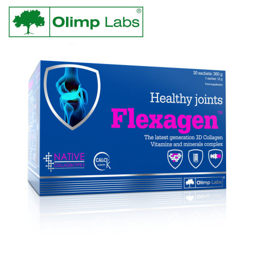 FLEXAGEN,OLIMP 30x12g COLLAGEN TYPE II  HYDROLYSATE HEALTHY JOINTS