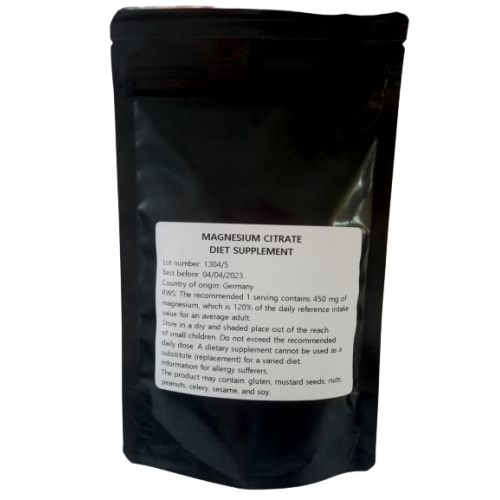 Magnesium Citrate Powder Energy healthy bones & muscles 450mg per serving.