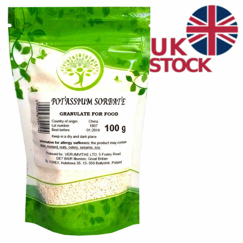 Potassium Sorbate Powder Stopper Wine Stabiliser E202, Granulate for Food by Agnex