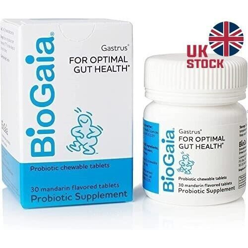 BioGaia Gastrus Probiotic Supplement chewable tablets