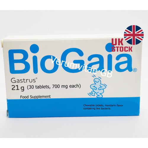 BioGaia Gastrus Probiotic Supplement chewable tablets