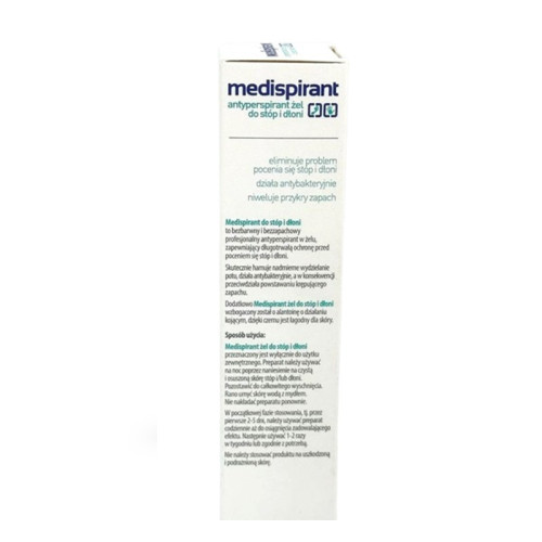 Medispirant Antiperspirant gel for feet and hands