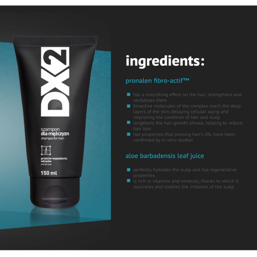 DX2 Shampoo Anti-Hair Loss + DX2 Capsules Hair Growth for men SET