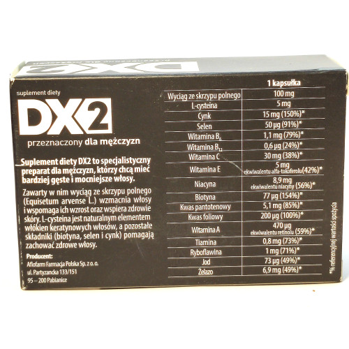 DX2 Shampoo Anti-Hair Loss + DX2 Capsules Hair Growth for men SET