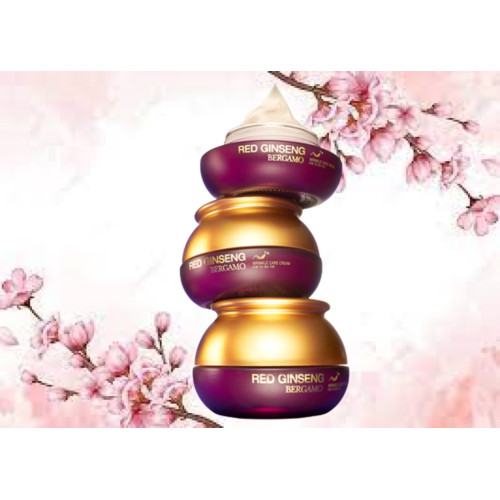 ANTI-WRINKLE FACE CREAM WITH RED GINSENG EXTRACT, Bergamo  Korean Cosmetics