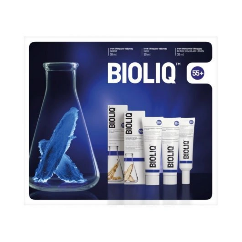 BIOLIQ 55+ Gift Set lifting and nourishing Day cream 50ml / Night 50ml / Eye cream 15ml